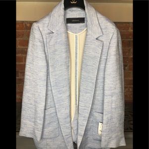 Blue linen Zara Blazer